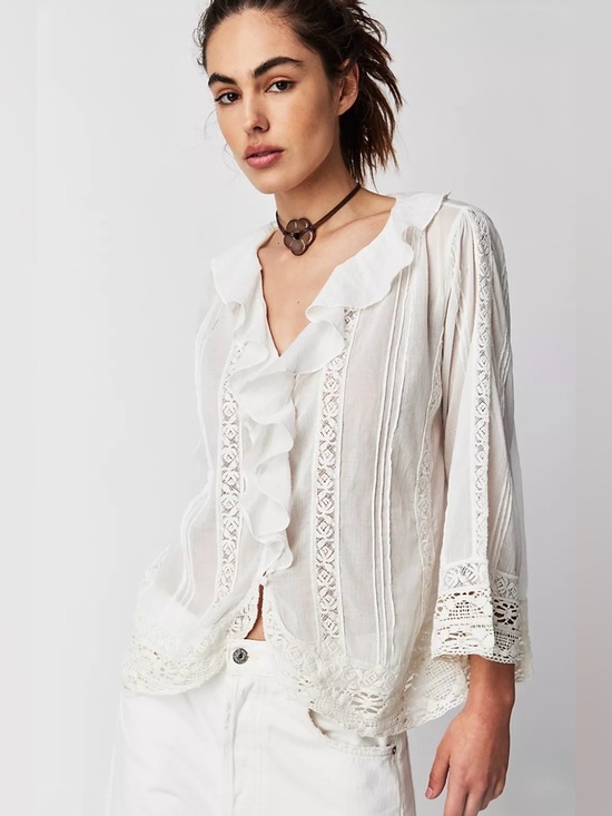 Free People Tops - Free People Chante Ruffle Top